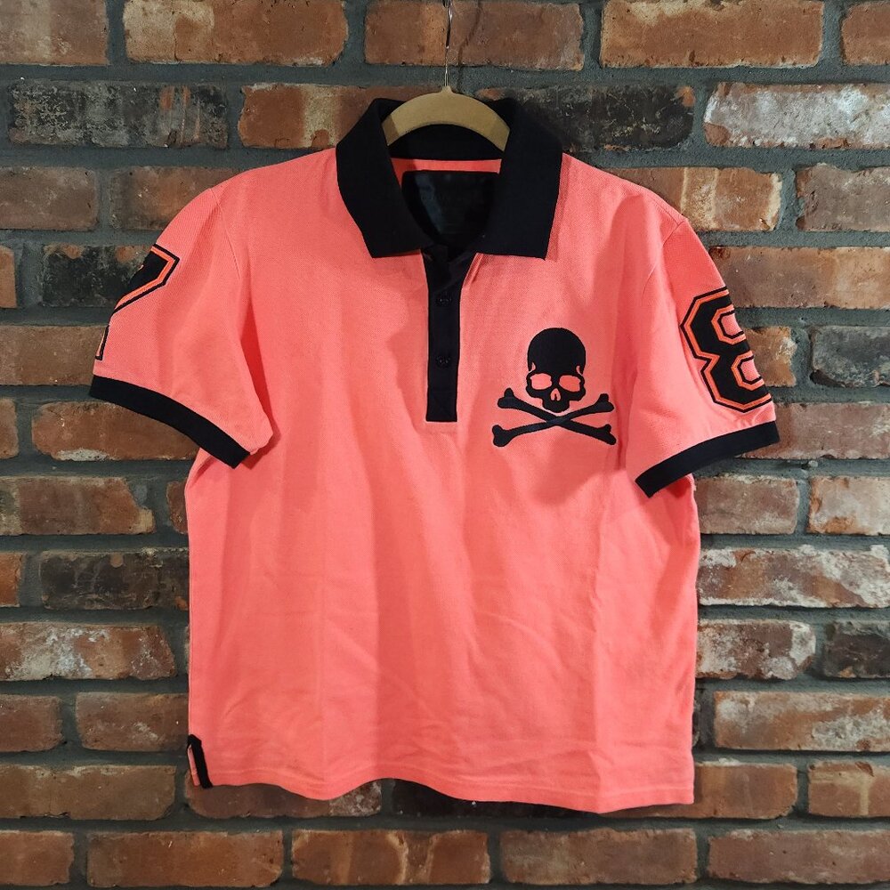 Philipp Plein Limited Edition Short Sleeve Skull Polo Shirt Luxury Men's L